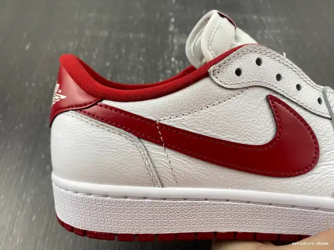 Rep Retro Varsity White Red 705329-101 Low Jordan 1 0603